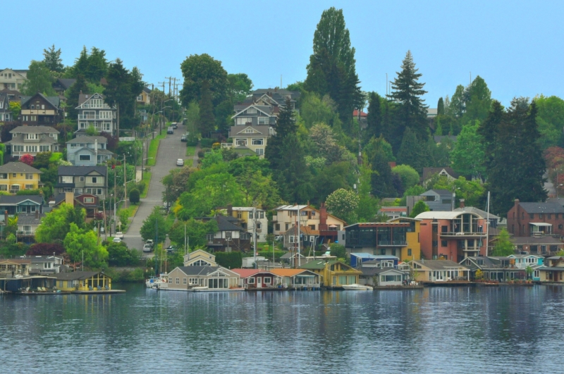 photo, seattle, portage bay
