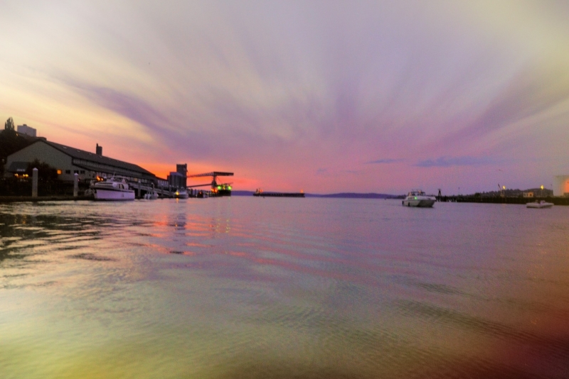 thea foss, waterway, sunset