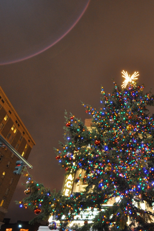 treelighting, 2012, downtown, pantages, christmas tree