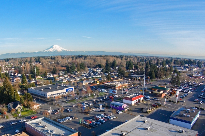 south tacoma, aerial, 72nd, pacific