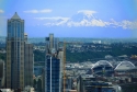 seattle, mount rainier, wamu tower